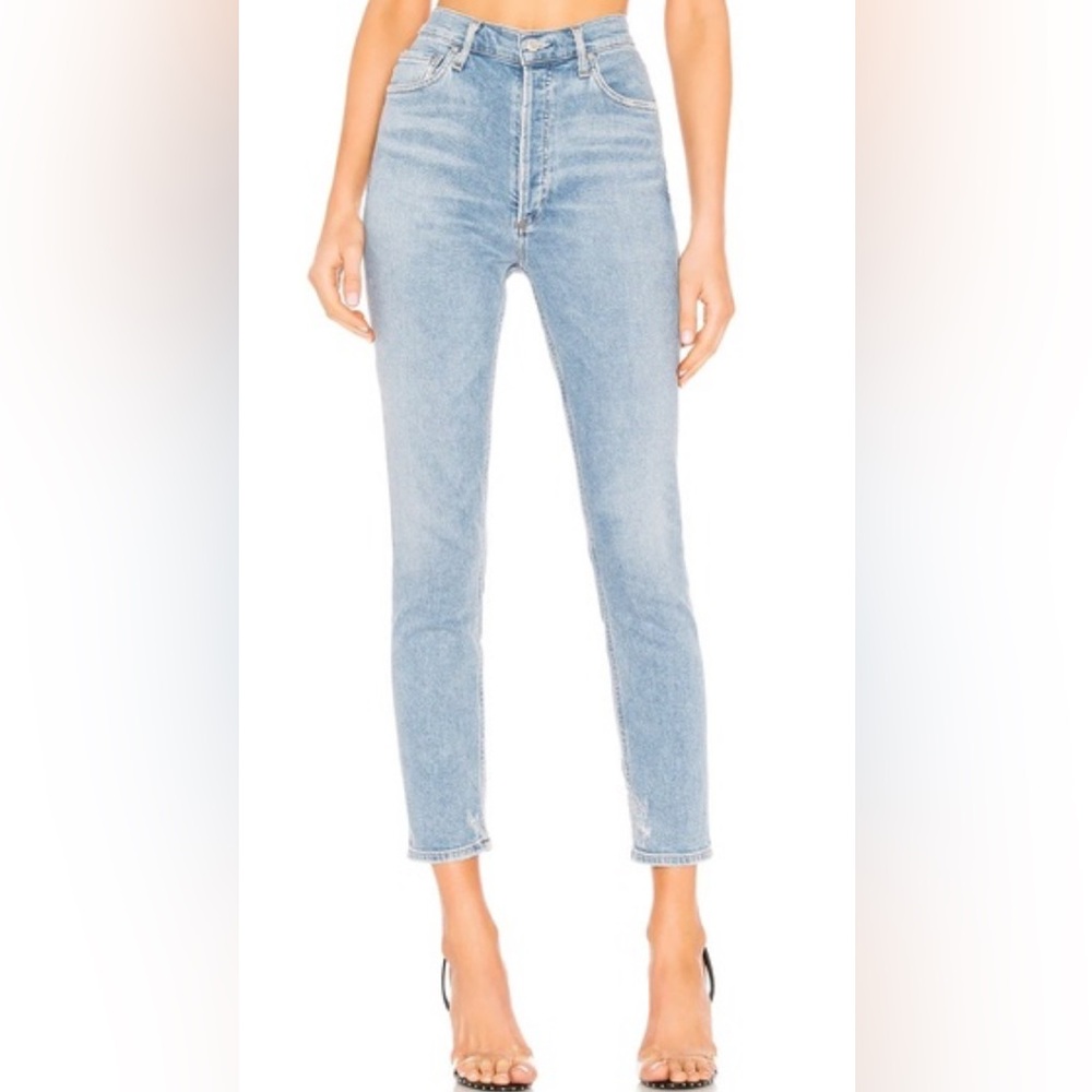 Agolde Nico High Rise Slim Jeans | Light Wash | Size 24